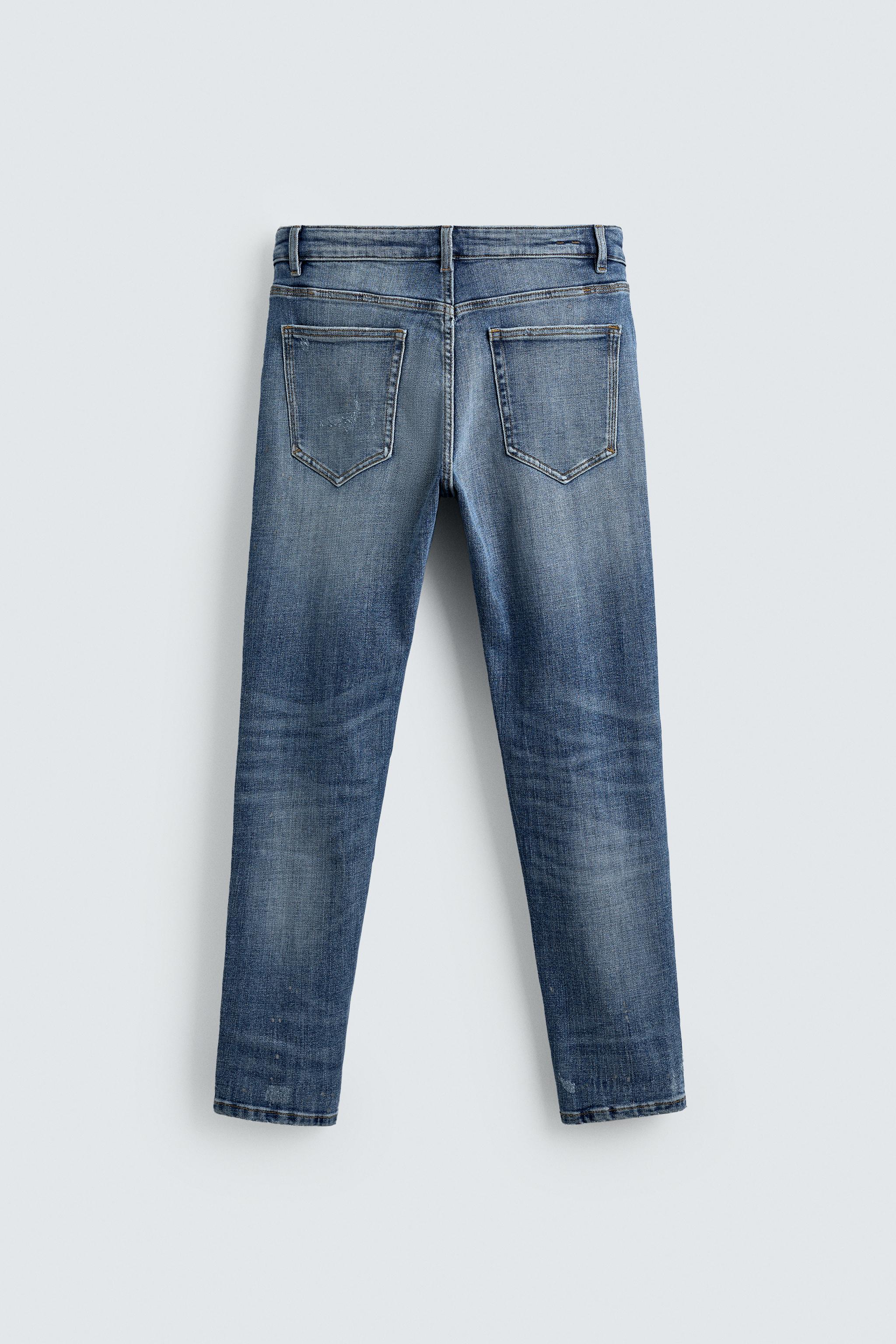 Zara Denim Z1975 Skinny Jeans Zara Basic Black Ripped Distressed